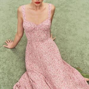 Reformation Lela Dress Pink - Size 2